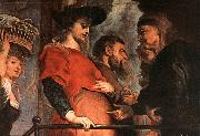 RUBENS, Pieter Pauwel Meeting of Mary and Elisabeth (detail) oil
